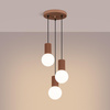 Lampa wisząca HALO 3P mocca (SL.1735) - Sollux Lighting