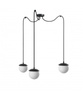 Lampa Wisząca KUUL F3 potrójna z regulowaną długością Kol. Czarny (KLF322P2) - Ummo
