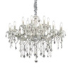 Srebrny żyrandol FLORIAN SP18 (75150) Ideal Lux - 18 "świeczek"