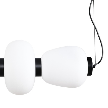Lampa wisząca BRILLA LED biało-czarna 125 cm (ST-CP241210-6L BLACK WHITE) - Step into Design