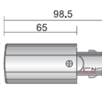 Zasilanie lewe szynoprzewodu (czarny) (8105) - Shilo