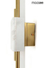 MOOSEE lampa ścienna EVANS biała / złota (MSE010100282) - Moosee
