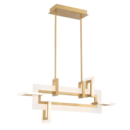 Mała lampa wyspowa Inizio - Szczotkowane złoto (QN-INIZIO-LP-S-BG) - Quintiesse