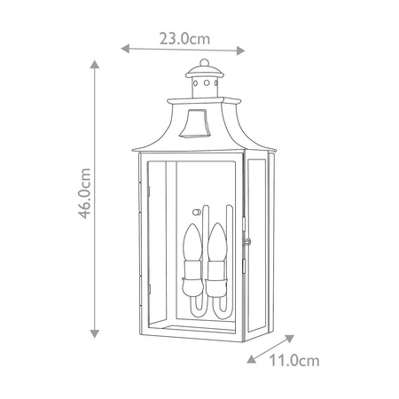 Kinkiet zewnętrzny Kendal (KENDAL) - Elstead Lighting
