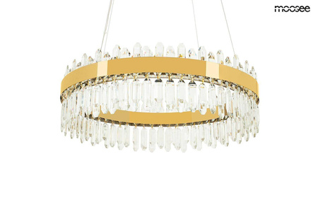 Złota kryształowa lampa wisząca Amira 60 (MSE1501100408) - Moosee