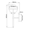 Kinkiet Hollis (HK-HOLLIS1-O-HB-BATH) - Elstead Lighting