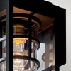 Średnia latarnia naścienna Hone - 1 źródło światła - Strukturalna czerń (KL-HONE-M-BKT) - Elstead Lighting