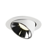 NUMINOS® GIMBLE XL, oprawa sufitowa wpuszczana biała/chromowana 2700 K 20° (1006040) - SLV