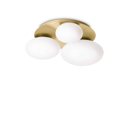 Lampa Sufitowa NINFEA Mosiądz (NINFEA_PL3_OTTONE) - Ideal Lux