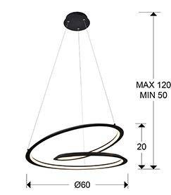 Looping lampa wisząca (527583) - Schuller