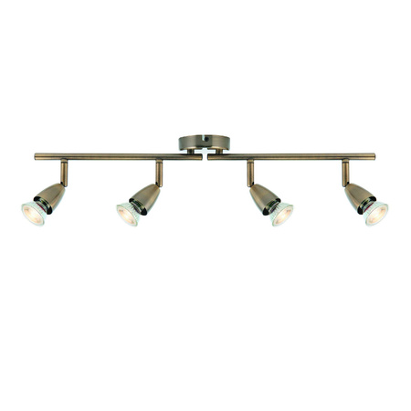 Lampa sufitowa Amalfi 4lt bar antique brass 35W (60992) - Saxby