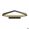 CARISO WL-4, lampa ścienna, LED, 2700K, kolor czarny/złoto, 2x9W (151740) - SLV