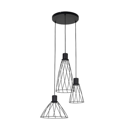 Lampa wisząca MODESTO BLACK 3 KOŁO (10187) - TK Lighting