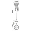 Kinkiet Agatha (BATH-AGATHA-PC) - Elstead Lighting