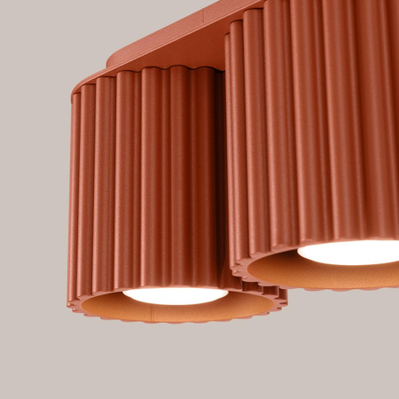 Plafon AURA 2 ochra czerwona GU10 (SL.1800) - Sollux Lighting