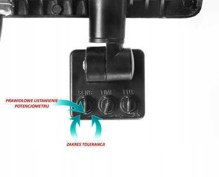 Naświetlacz LED 50W z czujnikiem ruchu barwa biała neutralna - Syntron