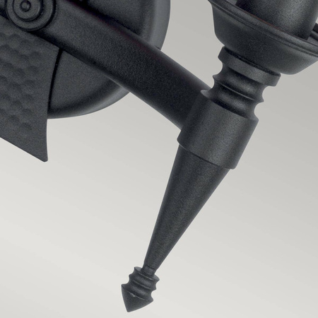 Kinkiet Saxon (SAX2-BLK) - Elstead Lighting