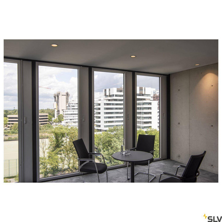 NUMINOS® DL L, wewnętrzna oprawa sufitowa wpuszczana LED, biała/biała, 3000 K 40° (1003953) - SLV