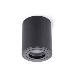 Lampa natynkowa AQUARIUS ROUND CZARNA IP44  (KPARCZ) - Kobi Light 