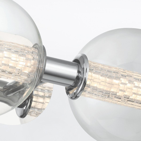 Kinkiet Atomo - 3 źródła światła - Polerowany chrom (QN-ATOMO-3W-PC) - Quintiesse