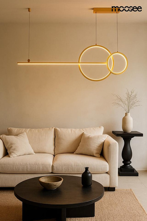MOOSEE lampa wisząca RAGE złota (MSE1501100555) - Moosee