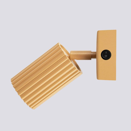 Kinkiet KARBON złoty z włącznikiem (SL.1560) - Sollux Lighting