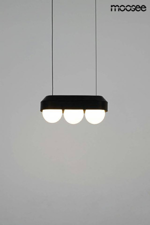 Lampa wisząca DROPS 3 czarna (MSE010100273) - Moosee