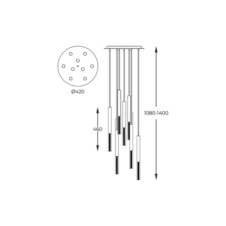 LAMPA WISZĄCA - ONE (P0461-09L-B5F7) - Zuma Line