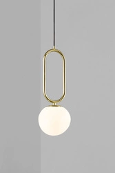 Lampa wisząca SHAPES 27 Nordlux E27 15W Szkło Mosiądz