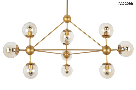 MOOSEE lampa wisząca ASTRIFERO 10 złota / bursztynowa (MSE010100182) - Moosee