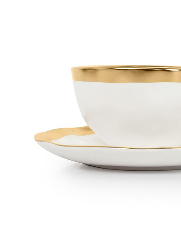 KARE filiżanka BELL  biało-złota (60503) - Kare Design