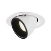 NUMINOS® GIMBLE M, oprawa sufitowa wpuszczana biała/czarna 4000 K 40° (1005969) - SLV