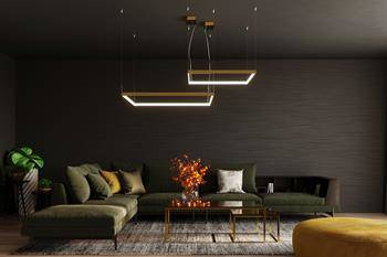 Żyrandol NELYA M złoty LED 4000K (TH.152) - Thoro Lighting