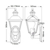 Kinkiet zewnętrzny Bay Shore (KL-BAY-SHORE1-M) - Elstead Lighting