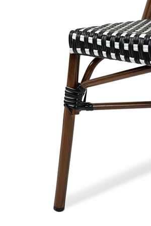 Krzesło ogrodowe CAFE PARIS brązowe       rattan (KH1501100219) - King Home