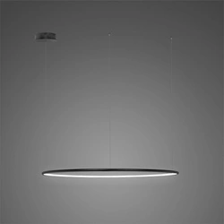 Lampa wisząca Ledowe Okręgi No.1 CO 80cm 3k czarna Dali (LA073/CO_80_in_3k_black_Dali) - ALTAVOLA DESIGN