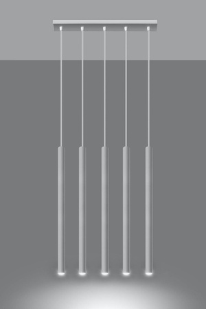 Lampa wisząca PASTELO 5 biała (SL.0468) - Sollux