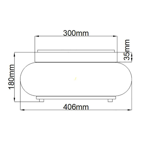 Plafon Trilogy (QZ-TRILOGY-FM-OZ) - Elstead Lighting
