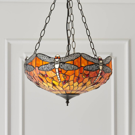Lampa Wisząca Dragonfly flame (64076) Tiffany