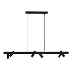 Lampa wisząca Yabu 6 - Czarna (1200 mm)   (5067) - Shilo