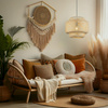 Lampa wisząca w stylu boho HESTIA 1xE27 (ML1809) - Milagro
