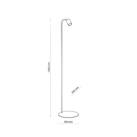 Lampa podłogowa LOGAN biała (5484) - TK Lighting