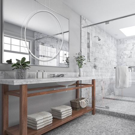 Lampa wisząca Mirror z regulacją CCT mała biała (LP-999/1P S WH CCT) - Light Prestige