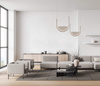 PENDANT LED LIGHT 20W 3000K,4000K BLACK-LIGHT GREY (23166 Zambelis) - Zambelis