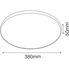 Plafon Ika 38 - Biały-czarny IP54 4000K   (1065) - Brosline