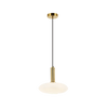 PENDANT LIGHT 1XE27 MAX 40W OPAL GOLD MATT (22072 Zambelis) - Zambelis