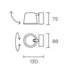 Kinkiet DRONE 1 biały/chrom (05-5306-14-21) Leds