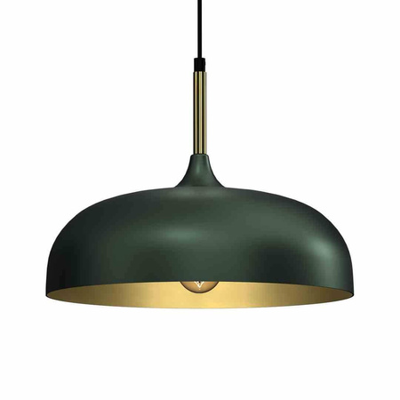 Lampa wisząca LINCOLN GREEN/GOLD 1xE27 35cm (MLP8032) - Milagro