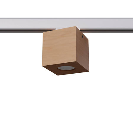 Lampa szynowa QUAD naturalne drewno GU10 3000K 7W 510lm #W (MYL.00161) - Make Your Light