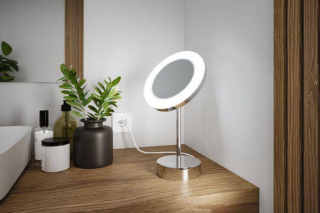 Lusterko kosmetyczne MASUA LED 4W 2700/4000/6500K +wyłącznik IP44 230V chrom / metal (PL71150) - PAULMANN